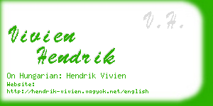 vivien hendrik business card